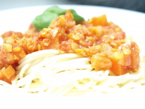 Linsen-Bolognese